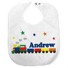 New Baby "All Aboard Baby Train" Personalized Baby Bib 814068
